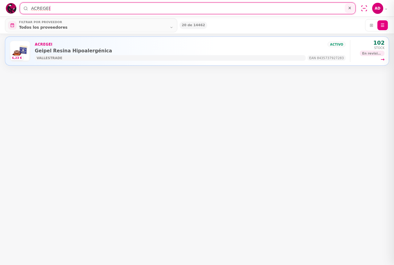 Búsqueda por referencia — Control de stock Dolibarr