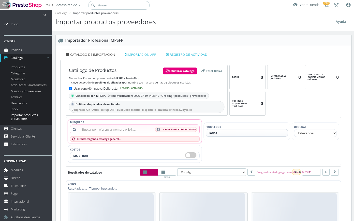 MP Proveedores PrestaShop